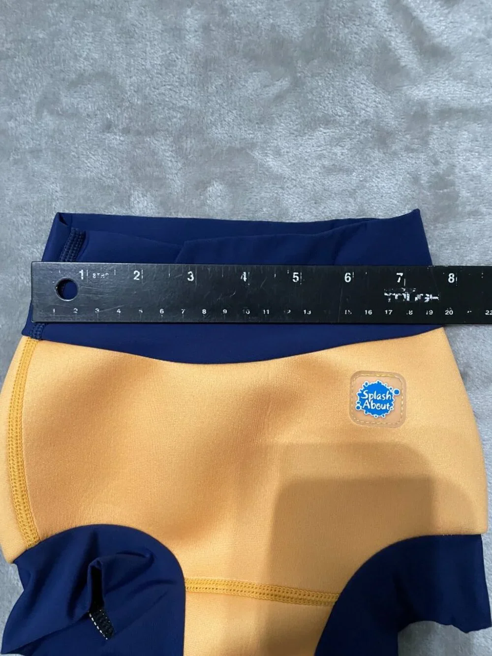 Splash About Happy Nappy Reusable Swim Diaper Navy & Yellow Size 1-2yr & 2-3Yr